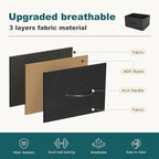 Dresser for Bedroom with 9 Drawers, Anti-Tip Tall Fabric Chests Storage Organizer Tower Furniture with Wooden Top Metal Frame for Clothes, Closet, Living Room, Hallway, Entryway