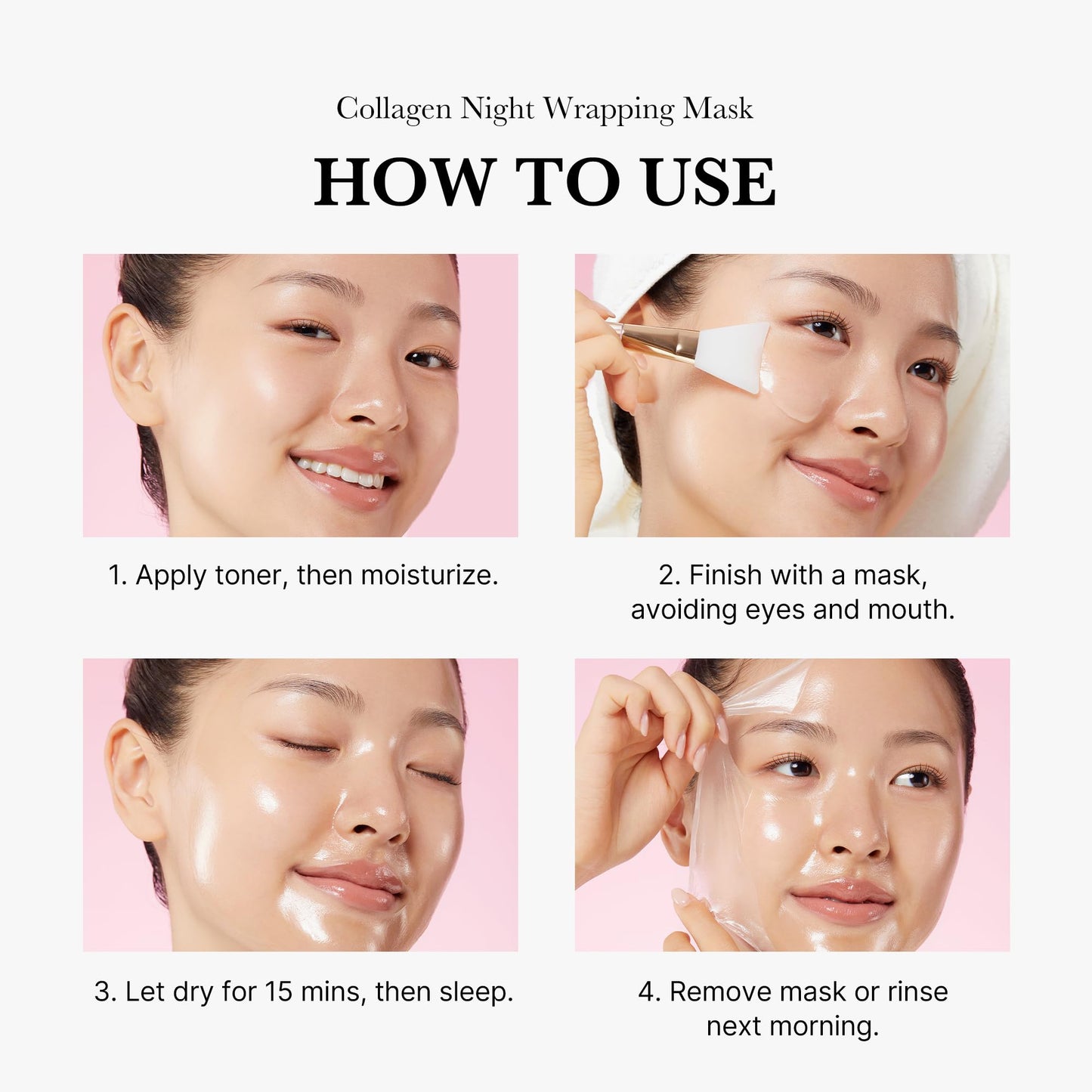 Medicube Korean Glass Skin Mask Duo - Collagen Wrapping & Zero Pore Mud Mask Kit | AlluCanFind