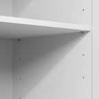 Furinno Robin Storage Cabinet, 5-Tier Pantry Cabinet with Adjustable Shelves, 23W with 2 Shaker-Doors, Kitchen Cabinet, Organization and Storage, for Pantry, Living Room, Home Office, White