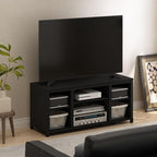 Furinno Classic TV Stand, Entertainment Center, TV Console for TV up to 55 Inch with Shelves, for Living Room, Bedroom, Americano