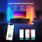 NEEWER NF06 Smart LED Floor Lamp, 1500lm RGBCW Standing Corner Light, Compatible with Google Assistant Alexa, APP/AI Design/Music Sync/16 Million Color Ambient Lighting, Living Room Bedroom Home Decor