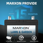 MARXON U1 12v 330CCA Riding Lawn Mower Battery, Garden Tractors Battery Maintenance Free AGM Batteries Compatible with Troy-Bilt John Deere Toro Cub Cadet Craftsman Ariens Poulan Pro Massey Ferguson