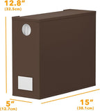 SpaceAid 3 Pack Bed Sheet Organizers and Storage, Foldable Sheet Organizer for Linen Closet, Sheets Set Folder Keeper with Window XL (Queen & King Size) Bedding Container (Brown, 3 Pack)