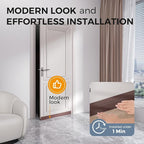 GroTheory 2 Pack Door Draft Stopper, Under Door Sweep for Exterior & Interior Doors, Weather Stripping Door Seal, Garage Window Blocker Noise Cold Air Insulation, Draft Guard Brown 2" W x 39" L