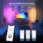 NEEWER Smart RGBW Floor Lamp, 1500lm LED Standing Corner Light Compatible with Alexa Google, APP Control/AI DIY/Music Sync/16 Million Colors, Ambience Lighting for Bedroom Living Room Home Decor, NF01