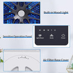 AROEVE Air Purifiers for Bedroom Air Purifier With Aromatherapy Function For Pet Smoke Pollen Dander Hair Smell 20dB Air Cleaner For Bedroom Office Living Room, MK06- White(Available for California)