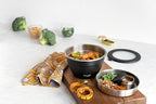 S’well Stainless Steel 64oz Salad Bowl Kit in Onyx,Comes with 2oz Condiment Container and Removable Tray for Organized Serving,Leak-Proof and Dishwasher Safe,(Pack of 8)