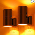 L LOHAS LED Night Light, Amber Nightlight, Dimmable Night Light, Light Sensor, Yellow Nightlight, 0-100LM, Sleep Light for Kids, Soft & Warm Light for Bedroom, Bathroom, 2 Pack