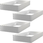 4 Pack Raised Beds for Gardening, Corrugated Galvanized Steel Raised Garden Bed, Outdoor Metal Above Ground Garden Bed for Vegetables and Flowers-4x2FT(Rectangular)