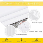 NICETOWN Sliding Door Curtain Window Treatment for Living Room, Energy Smart Thermal Insulated Extra Wide Solid Blackout Curtains/Drapes for Patio Door (Pure White, W80 x L84)