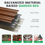 INNO STAG 3 Pcs Round Galvanized Raised Garden Bed — 2×2×1ft Planter Box Outdoor Raised Beds Kit for Gardening Vegetables, Fruits, Herbs, and Flowers, Grain