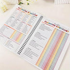 Cleaning Planner, Cleaning Schedule and Checklist Organizer, Daily Weekly Monthly Household Cleaning Planner, Chore Chart Notebook for Home, Family Cleaning Tasks, DIY Home Improvement, Editable Template