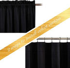 NICETOWN Black Out Velvet Curtains 63 inches Long, Blackout Kitchen Curtain Panels, Solid Heavy Matt Drapes/Window Treatments for Bedroom, Boys Room (2 Panels,52" Wide)