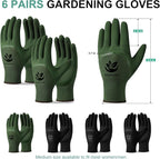Trifabricy Gardening Gloves for Women, Breathable leather Garden Gloves with Grip, Thorn-Proof Puncture-Resistant Work Gloves