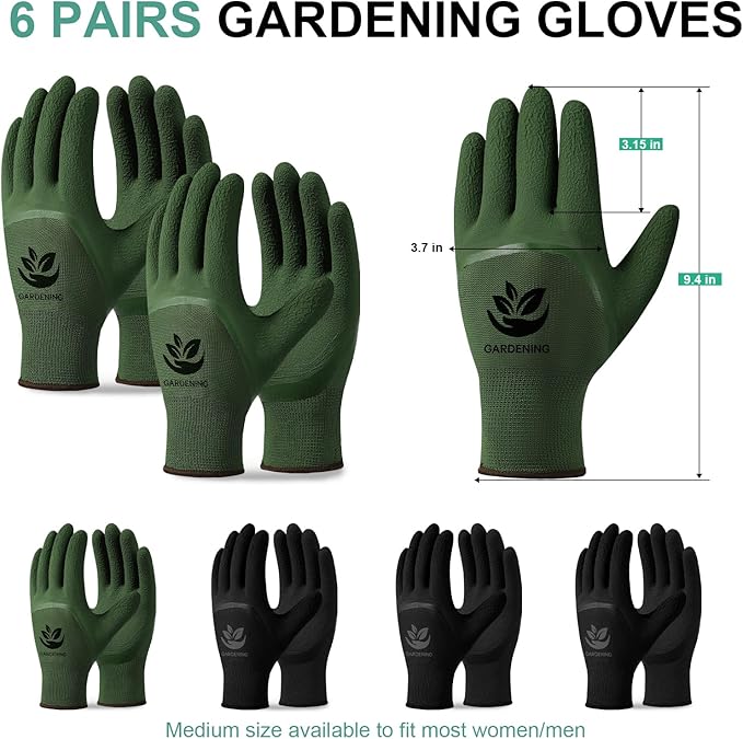 Trifabricy Gardening Gloves for Women, Breathable leather Garden Gloves with Grip, Thorn-Proof Puncture-Resistant Work Gloves