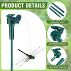 6 Pcs Solar Flying Moving Fluttering Waterproof Garden Stakes Decorations for Home Yard Pathway Garden Landscape Christmas Outdoor Indoor Centerpieces Gift Decorations (Dragonfly)