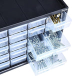 CRAFTSMAN Storage Organizer, 30 Small Drawer Modular Storage System, Easily Stackable, Plastic, Black, White (CMST40730)