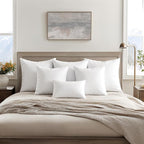 MIULEE Throw Pillows Inserts, Pack of 4 22x22 Inch 100% Virgin Fiber Filling Bed Couch Pillows