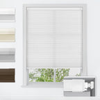 LazBlinds No Tools No Drill Cordless Cellular Shades, Light Filtering Honeycomb Shades for Home, Thermal Insulation Blinds for Windows, 21.5" W x 72" H, White