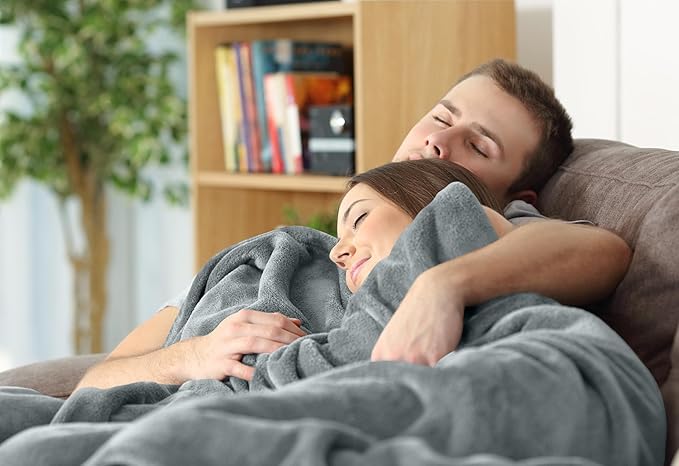 Utopia Bedding Fleece Blanket Throw Size Ash Grey 300GSM Luxury Anti-Static Fuzzy Soft Microfiber Blanket for Couch, Sofa and Bed (50x60 Inch)