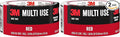 3M Multi-Use Colored Duct Tape, Red with Strong Adhesive and Water-Resistant Backing, Multi-Surface Duct Tape for Indoor and Outdoor Use, 1.88 Inches x 20 Yards, (3920-RD) Roll (Pack of 2)
