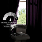 NICETOWN Lavender Purple Velvet Curtains 84 inches Long for Office Studio Office Infant, Thick and Smooth Classical Elegant Room Darkening Home Decor Window Treatments, 2 Pieces, 52" W by 84" L
