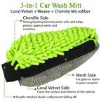GreatCool Car Wash Collapsible Bucket with 3-in-1 Car Wash Mitt