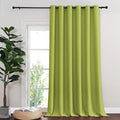 NICETOWN Blackout Room Divider Curtains for Sliding Glass Doors 102 Inches Long 1 Panel, Extra Wide Curtains for Doorway Patio Bedroom Living Room (Fresh Green, 80Wx102L, 1 Panel)