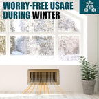 VOISEN Floor Register 4x10, 8 Pack Brown Floor Register Vents,Heavy Duty Steel Walkable Floor Grates