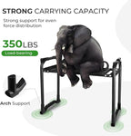 Garden Kneeler and Seat with Upgraded Wide & 3" Thick Kneeling Pad, Heavy Duty Garden Stool with 2 Large Tool Bags, Portable Bench for Weeding, Gardening Gifts for Women, Men, Seniors, Grey