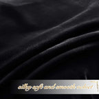 NICETOWN Black Out Velvet Curtains 63 inches Long, Blackout Kitchen Curtain Panels, Solid Heavy Matt Drapes/Window Treatments for Bedroom, Boys Room (2 Panels,52" Wide)