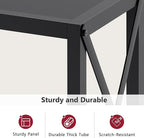 Tajsoon Console Table, 2-Tier Entryway Table, 41.8”L Narrow Sofa Tables with Shelves, Behind The Couch, for Entrance, Hallway, Living Room, Foyer, Corridor, Office, Black