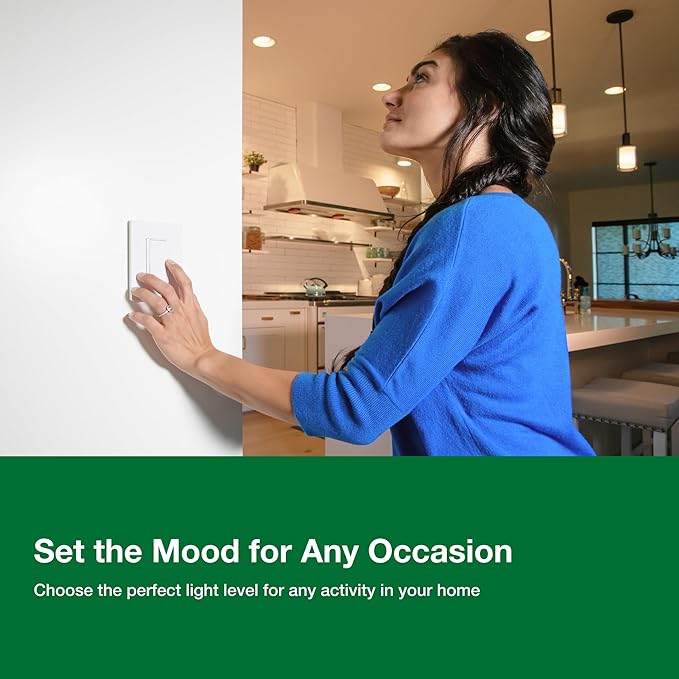 Lutron Diva LED+ Dimmer Light Switch for Dimmable LED, Halogen, and Incandescent Bulbs, 150 Watt, Single-Pole or 3-Way, DVCL-153P-WH, White (2-Pack)