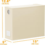 SpaceAid 3 Pack Bed Sheet Organizers and Storage, Foldable Linen Closet Organizer, Set Folder Keeper With Window XL (Queen & King Size) Bedding Container (Beige)