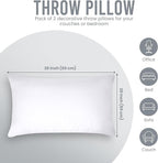 Utopia Bedding 20x26 Pillow Inserts, Set of 2, White – Indoor Decorative Throw Pillows for Bed, Sofa & Couch – Soft, Supportive & Fluffy Cushion Inserts