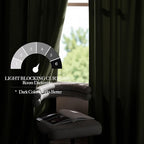 NICETOWN Sage Green Blackout Curtains 90 inches Long 2 Panels (52-inch Wide), Farmhouse and Sleek Velvet Drapes and Curtains for Doorway, Office, Dorm