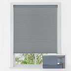 LazBlinds No Tools No Drill Cordless Cellular Shades, Blackout Light Blocking Honeycomb Shades for Home, Thermal Insulation Blinds for Windows, 45" W x 64" H, Dark Grey