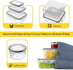 34 PCS Food Storage Containers Set with Airtight Lids (17 Lids &17 Containers) - BPA-Free Plastic Food Container for Kitchen Storage Organization, Fruit Meal-prep Containers with Labels & Marker