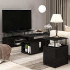 Furinno JAYA Large Entertainment Stand for TV Up to 55 Inch, Blackwood