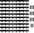 Worth Garden 10-Pack Galvanized Steel Landscape Lawn Edging - 4.5in H Black Powder Coated Bendable Metal Strips - Hammer-in Edging Border w/ 11 Clips - Yard Pathway Divider (33Ft Total)