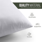 Utopia Bedding Throw Pillows (Set of 1, White) – 16 x 16 Inches Down Alternative Pillows for Bed, Sofa, and Couch - Fluffy Decorative Stuffer Pillow for Indoors & Outdoors