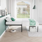 Sweetcrispy Full Bed Frame - 14 Inch Metal Platform Bed Frames for with Storage Space Under Base, Sturdy Steel Slat Support, No Box Spring Needed