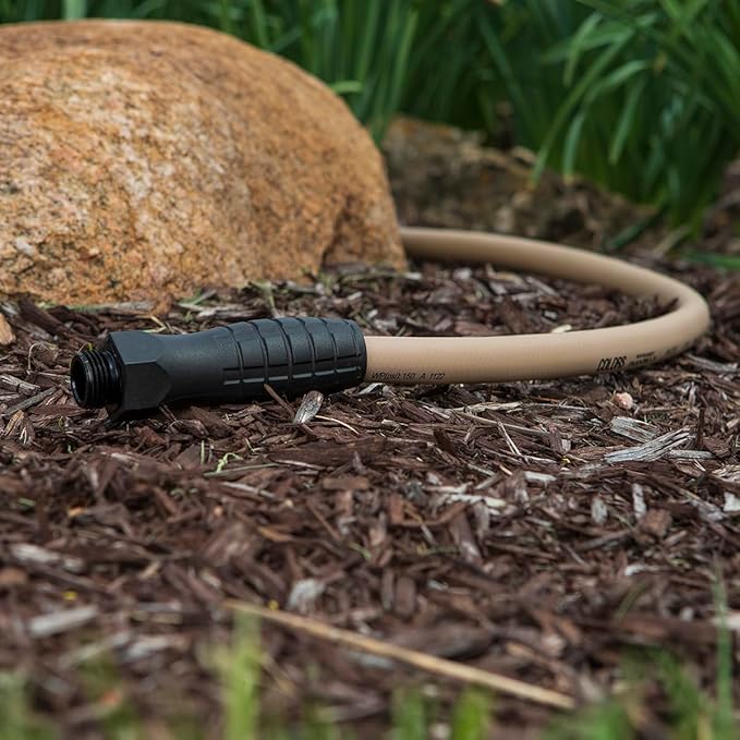Flexzilla Colors SwivelGrip Garden Hose 5/8 in. x 25 ft., Lightweight All-Weather Water Hose, Durable and Flexible, Leak-Free Connections, Brown Mulch