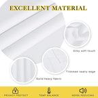 NICETOWN White Room Darkening Curtain 120 inches Long for Living Room - Grommet Solid Thermal Insulated Grommet Light Blocking Window Treatment for Bedroom (1 Panel, W52 x L120)