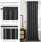 NICETOWN Grey Luxury Velvet Curtain Panels, Home Decoration Window Treatment for Living Room/Bedroom/Home Theatre (2 Panel Per Pack, 90 inches Long)