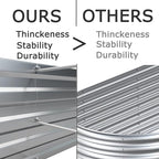 Galvanized Raised Garden Bed,Outdoor Planter Box Metal Patio Kit Planting Bed for Vegetables Flowers Herb,8x4x1 ft(2 Pack),Silver