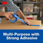 3M Multi-Use Colored Duct Tape, Blue with Strong Adhesive and Water-Resistant Backing, Multi-Surface 3M Duct Tape for Indoor and Outdoor Use, 1.88 Inches x 20 Yards, 1 Roll (3920-BL)