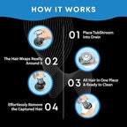 TubShroom Ultra Revolutionary Bath Tub Drain Protector Hair Catcher/Strainer/Snare Stainless Steel, Single Pack