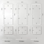 RELIANCER Peel and Stick Wall Molding Kit,30PCS Pre-Cut Door Molding Panels,3D Moulding Wainscoting Panel,Self Adhesive Walls Moulding Trim,Wall Modular Frames for Interior Walls Decor Home Bedroom