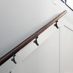 khtumeware 15 Pack 3 Inch Matte Black Hand Rail Bracket Heavy Duty Hardware for Stairways, Home or Office Stair Support Handrail Brackets